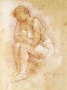 Sittende naken; Nue Assise