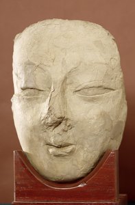 Buddha-hode, Khotan, 4.-5. århundre (stukk)
