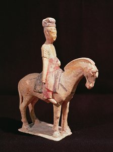 Cavalier, Tang-dynastiet (618-906) (keramikk)
