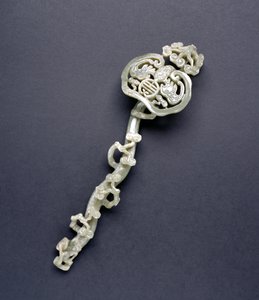 Ruyi septer (celadon stein)