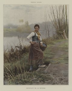 Kommer tilbake fra elven