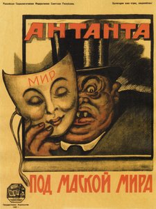 Entente under fredens maske plakat, 1920