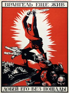 Sovjetisk politisk plakat, 1920.