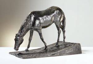 Hest ved Trough (bronse)