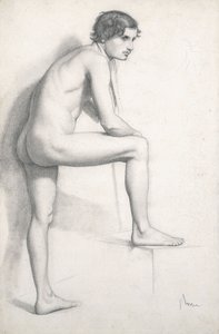 Nakenstudie, ca. 1858