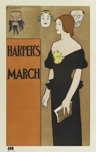 Plakatreklame for Harpers magazine, mars 1896