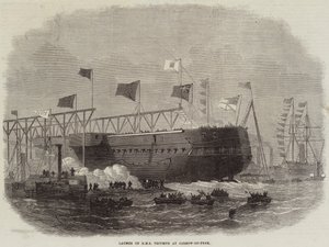 Lansering av HMS Triumph på Jarrow-on-Tyne