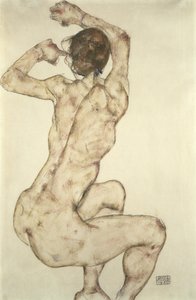A Crouching Naken, 1915