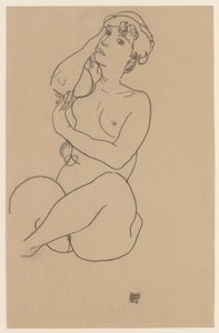 Liggende naken, 1917