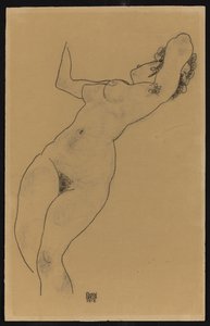 Liggende naken, 1918