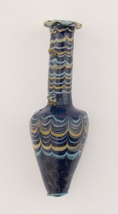 Bottle, New Kingdom, ca. 1425-1362 f.Kr. (glass)