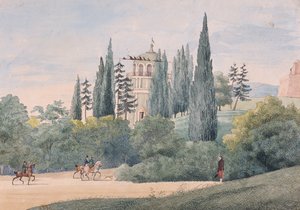 Ryttere i et italiensk landskap