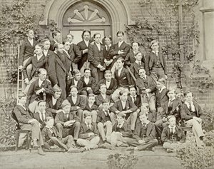 Et husfotografi ved Eton College, 1870-tallet