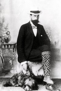 Adrian Hope med Robbie, ca. 1880-1900