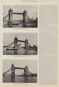 Byggingen av Tower Bridge, London