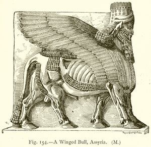 En bevinget okse, Assyria
