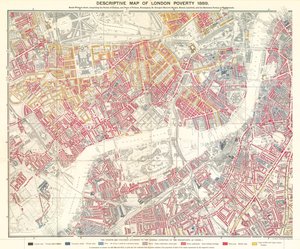 Beskrivende kart over Londons fattigdom, 1889