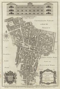 Kart over Cripplegate Ward, London