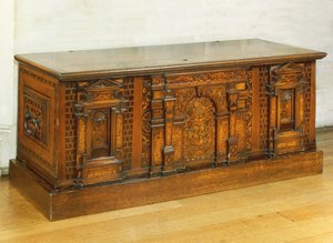 Marquetry Nonsuch kiste (tre)