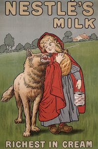 Plakatannonsering Nestles milk, 1900
