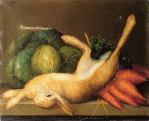 Stilleben av en hare, ca. 1840