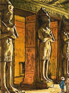 Det gamle egyptiske tempelet i Abu Simbel