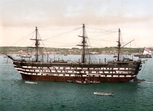The Impregnable, Plymouth (håndfarget bilde)