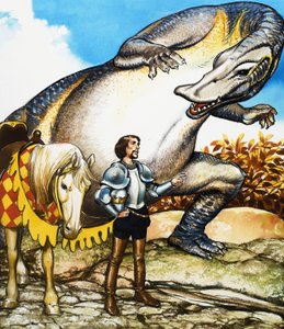 Damen og dragen