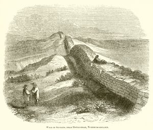 Wall of Severus, nær Housestead, Northumberland