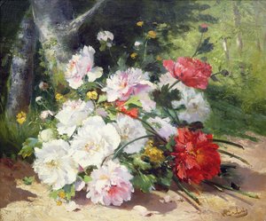 Stilleben av blomster