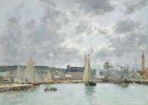 Trouville havn, 1880
