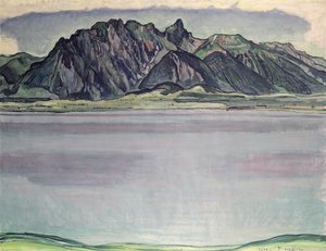 Thunersee med Stockhorn-fjellene, 1910