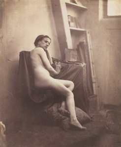 [Kvinne naken i studio], 1856-59.