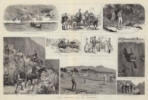 Et løp i land ved St Helena