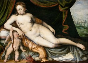 Venus og Amor, ca. 1560