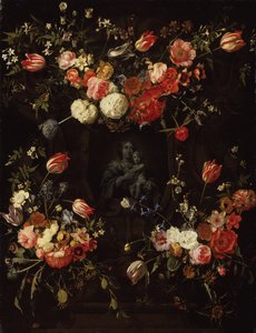 Madonna omgitt av blomster, 1662