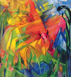 Dyr i et landskap, 1914