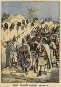 Konvoi av fangede marokkanske opprørere, 1897