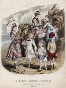 Fransk moteplate, sent på 1800-tallet