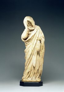 Begravelsesstatue av en sørgende, ca. 1450 (alabast)