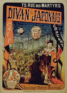 Plakat reklame japansk sofa, Paris