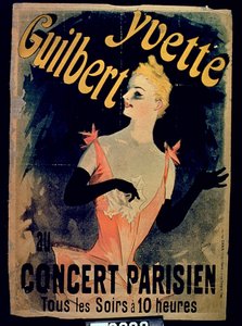 Plakat for Yvette Guilbert Parisian Concert