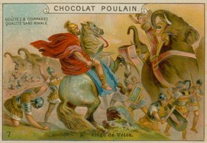 Beleiring av Veii, Chocolat Poulain handelskort