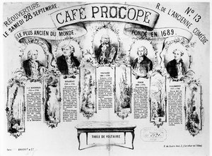 Gjenåpningen av Cafe Procope, 1872