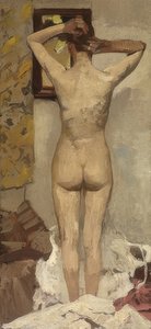 Stående naken. Rundt 1893