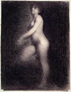 Naken, ca. 1881-82 (blyant og fargestift)