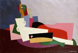 Naken tilbakelent, 1923