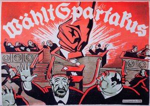 Votez Spartacus, Spartacist League-valgplakat, 1918