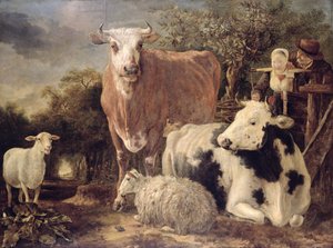 Hyrde og gjeter med husdyr, ca. 1647