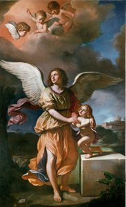 The Guardian Angel (olje på lerret